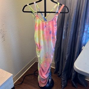 Colorful pencil dress Large